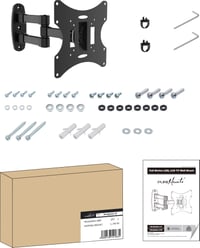 Suport TV de perete PureMounts PM-Basic2-37 pentru ecrane de 58-107 cm (23-42"), VESA 200x200, înclinabil 20°, rotativ 90°, max 30 kg, negru 6