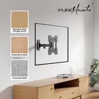Nástenný držiak na TV PureMounts PM-FM13-200, sklopný a otočný, max. VESA 200x200 mm, 23-43", max. 30 kg – čierny 6