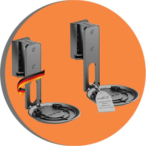 PureMounts PM-SOM-162 zidni nosač za zvučnike Sonos Era 100 - crni - 2 kom.