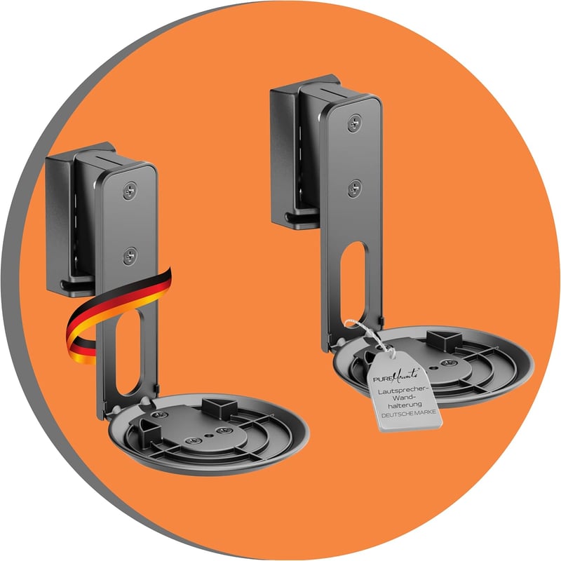 PureMounts PM-SOM-162 Sonos Era 100 fali hangszórótartó - fekete - 2 db