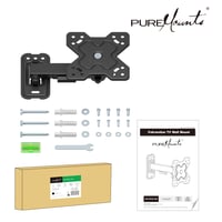 Nástenný držiak na TV PureMounts VESA 100, otočný a sklopný konzolový držiak na televízor 7