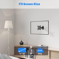 Nástenný držiak na TV PureMounts VESA 100, otočný a sklopný konzolový držiak na televízor 4