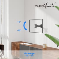 Nástenný držiak na TV PureMounts VESA 100, otočný a sklopný konzolový držiak na televízor 2