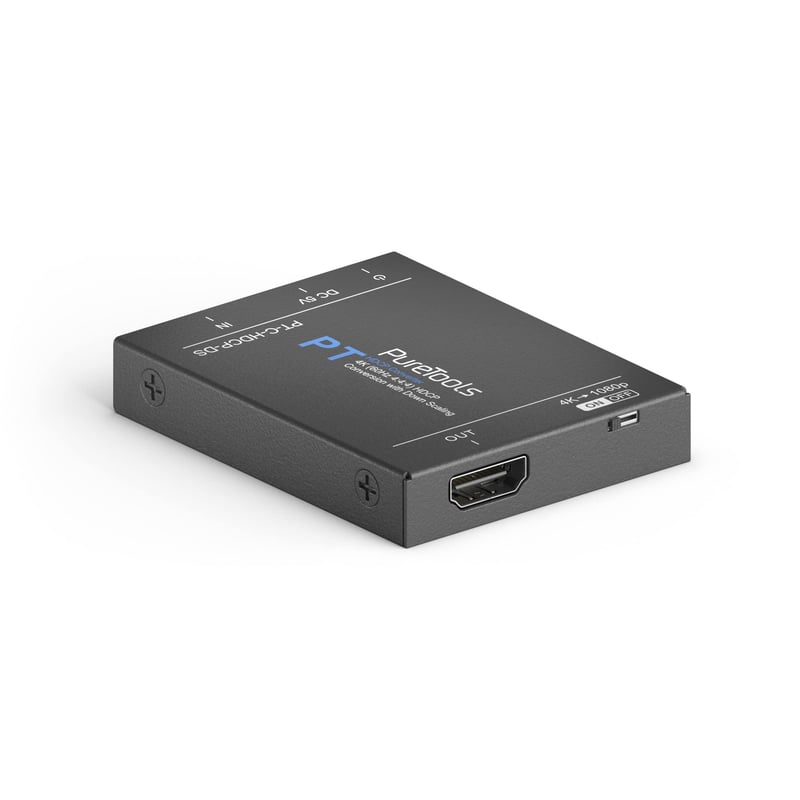 PureTools PT-C-HDCP-DS HDCP prevodník, HDCP 2.3→1.4, škálovanie 4K→1080p, HDR10, HDMI 2.0