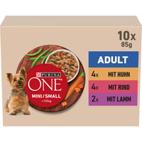 PURINA ONE Mini/Small Active vlhké krmivo pre malé psy, 10 x 85 g (10 ks) 1