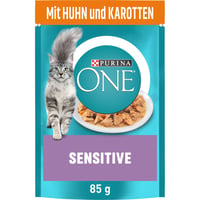 PURINA ONE Sensitive Finom Falatok Szószban Csirkével – Nedves Macskaeledel – 26 x 85 g 1