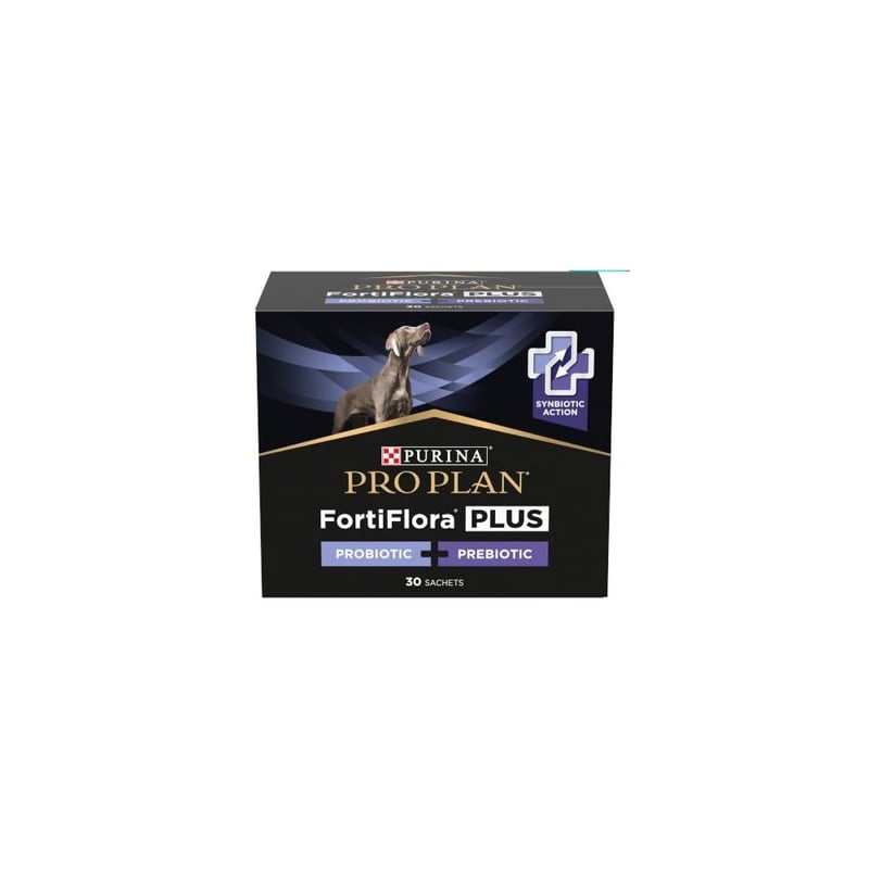 Purina ProPlan FortiFlora Plus pre psov - Pre zdravie črevného mikrobiómu - 30 vrecúšok x 2 g
