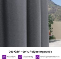 PURPLE LEAF 270x350 cm Aluminium Kerti Napernyő Forgatható Hajtókarral UPF 50+ 3