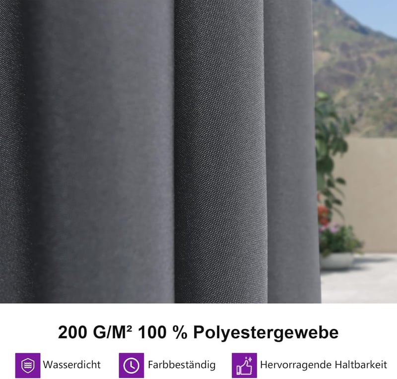 PURPLE LEAF 270x350 cm Aluminium Kerti Napernyő Forgatható Hajtókarral UPF 50+