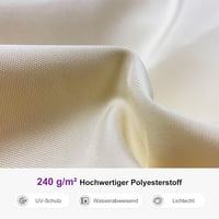 PURPLE LEAF Aluminium Kerti Napernyő 300x400cm Forgatható Dupla Tetős Krém 3