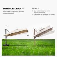 PURPLE LEAF Függőleges Napernyő Tartó Állvány 7