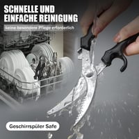 PURPLEBIRD Professzionális Baromfi Olló, 4 mm Rozsdamentes Acél, 103° Vágási Szöggel, Biztonsági Zárral és Rugós Mechanizmussal, Csontokhoz, 5