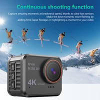 Akčná kamera PUSOKEI 4K 60fps 3840x2160P, 145-stupňový širokouhlý objektív, vodotesnosť IP68, stabilizátor obrazu, WDR, 128 GB pamäť, s príslušenstvom, na outdoorové športy, cestovanie, potápanie 8