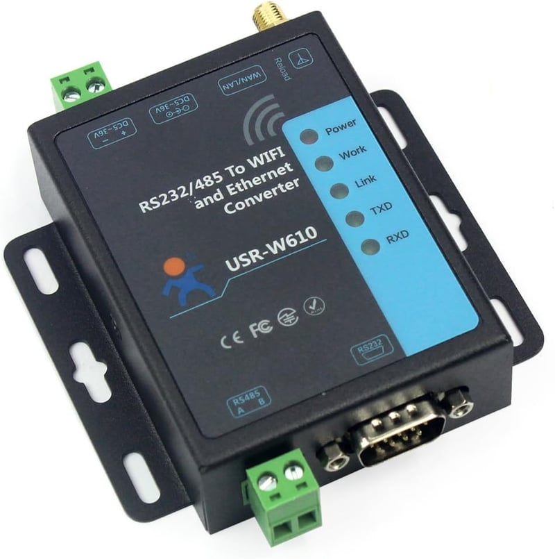PUSR USR-W610 Soros WiFi Ethernet Konverter RS232 RS485 Modbus Gateway