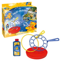 Pustefix Multi-Bubbler Hračka na bublifuk 250 ml s bublinkovou vodou na svadbu, narodeninovú oslavu, párty pre deti aj dospelých, veľké farebné bubliny 1