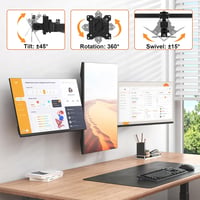Putilsen Mount 3 monitoros fali tartó 17-32" forgatható dönthető VESA 7