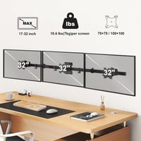 Putilsen Mount 3 monitoros fali tartó 17-32" forgatható dönthető VESA 2