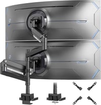 Putilsen Mount Dual Monitor Tartó 24-57" Gázrugós Állvány Magasságállítható 1