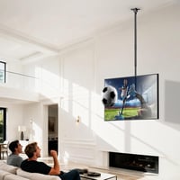 Putilsen Mount mennyezeti TV tartó 50-100 hüvelyk sík és ívelt készülékekhez 80 kg-ig, 360 fordítható dönthető, magasság 1090-2100 mm, VESA 8
