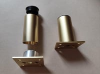 PUTOAHAO 4 darabos állítható bútor láb, alumínium, 38 mm átmérő, magasság állítható 0-15 mm 3