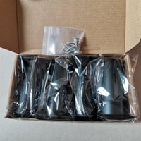 PUTOAHAO 4 db állítható bútor láb, alumínium, 38 mm, 0-15 mm magasság, fekete 2
