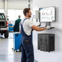 PUTORSEN 3 az 1-ben monitor fali tartó billentyűzet polccal és CPU tartóval 32" 8