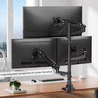 PUTORSEN 3 monitoros tartó 17-35 hüvelyk, magasságállítható, 12 kg/kar, forgatható dönthető 6