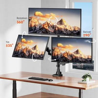 PUTORSEN 3 monitoros tartó 17-35 hüvelyk, magasságállítható, 12 kg/kar, forgatható dönthető 5