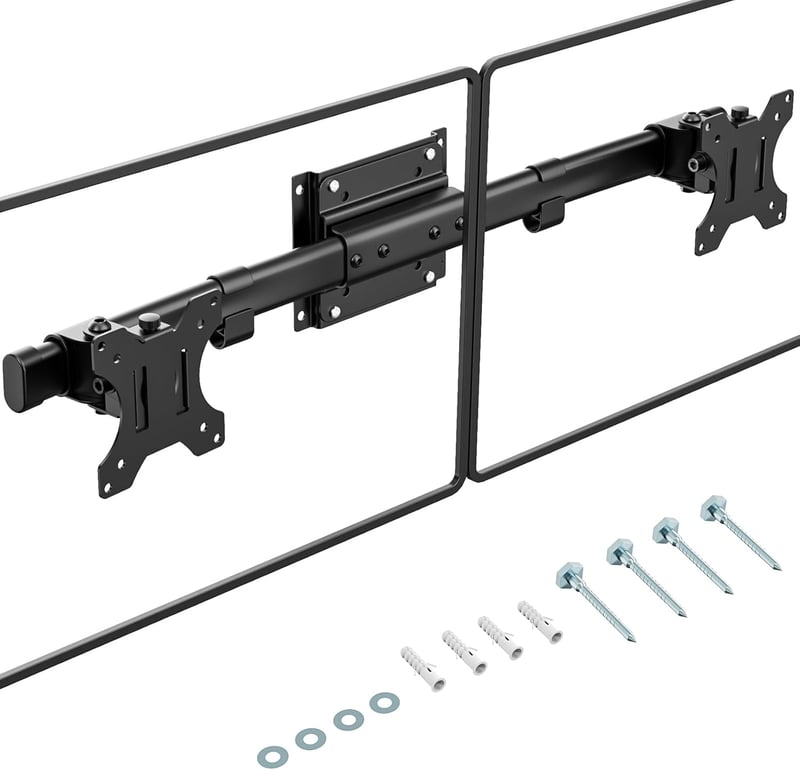 PUTORSEN Dual Monitor Adapter 13-27" VESA 75x75/100x100 mm, Max 10kg