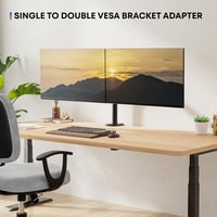PUTORSEN Dual Monitor Adapter 13-27" VESA 75x75/100x100 mm, Max 10kg 6