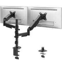 Braț dublu pentru monitoare PUTORSEN pentru ecrane de 17-32 inchi, reglabil pe înălțime, capacitate de susținere 9 kg, înclinabil și rotativ, VESA 75/100 mm 9