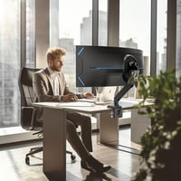 Putorsen Monitor Kar - Állítható Monitorállvány 5,68 kg Teherbírással, Ergonomikus Monitortartó Kar Asztali Rögzítéssel, 44 cm 7