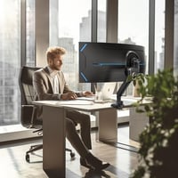 Putorsen Monitor Kar - Állítható Monitorállvány 5,68 kg Teherbírással, Ergonomikus Monitortartó Kar Asztali Rögzítéssel, 44 cm 4