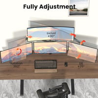PUTORSEN Monitor Tartó 4 Monitorhoz 17-32 Hüvelyk - Asztali Monitor Kar LED LCD Képernyőkhöz, Magasság Állítható Egymás Feletti Elrendezés, 3