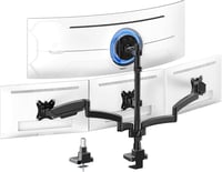 PUTORSEN Quad Monitor tartó 49" ultrawide és 27" képernyőkhöz, gázrugós állvány 1
