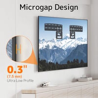 PUTORSEN Ultra Slim Fali TV Tartó Samsung 43-85" Tévéhez, Max 60kg, VESA 1700x800 2