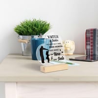 Decorațiune de masă din acril Putuo Decor „Tată și Fiică” - Plăcuță „Inimă și Suflet” - Cadou pentru fiică, pentru zi de naștere, Crăciun, Ziua Tatălui 7