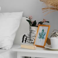 Decorațiune de masă din acril Putuo Decor „Tată și Fiică” - Plăcuță „Inimă și Suflet” - Cadou pentru fiică, pentru zi de naștere, Crăciun, Ziua Tatălui 6