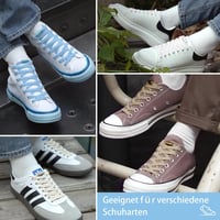 Puzeam 2 pár rugalmas cipőfűző fém kapszulával, gyerekeknek és felnőtteknek 9