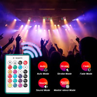 PUZILOZA 108W Akumulátorové LED Par svetlo RGBWA+UV biele, s diaľkovým ovládaním, ovládaním cez DMX a aplikáciu, osvetlenie na DJ párty, do baru, na svadbu, narodeniny a diskotéku 6