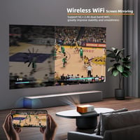 PVO Mini Hordozható WiFi Projektor Okostelefon Tükrözéshez Vezeték Nélkül - Beamer YG300ProMax 2
