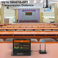 PWAYTEK bezdrôtový HDMI vysielač a prijímač 4K, dosah 500 m/1640 ft, 2,4/5 GHz, 1TX-8RX, streamovanie 1080p z notebooku, PC a smartfónu do TV a projektora 6