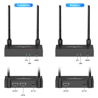PWAYTEK bezdrôtový HDMI vysielač a prijímač 4K, dosah 500 m/1640 ft, 2,4/5 GHz, 1TX-8RX, streamovanie 1080p z notebooku, PC a smartfónu do TV a projektora 2