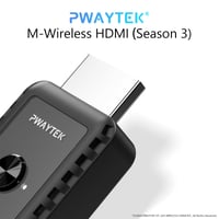 Bezdrôtový HDMI vysielač a prijímač PWAYTEK so 4K dekódovaním, výstupom 1080P, dosahom 30 metrov, dvojpásmovou frekvenciou 2,4G/5G, kompatibilný s PC/notebookom/TV/projektorom, Plug & Play 7