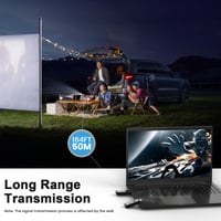 Bezdrôtový HDMI vysielač a prijímač PWAYTEK so 4K dekódovaním, výstupom 1080P, dosahom 30 metrov, dvojpásmovou frekvenciou 2,4G/5G, kompatibilný s PC/notebookom/TV/projektorom, Plug & Play 4