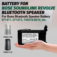 Náhradná batéria PWRTank pre Bluetooth reproduktor Bose Soundlink Revolve – 739523-1110, 739523-1310, 071471, 071473, 745518-0010 2