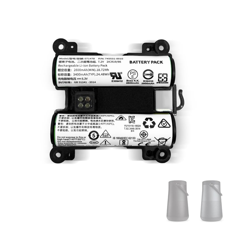 Náhradná batéria PWRTank pre Bluetooth reproduktor Bose Soundlink Revolve+ – kompatibilná s modelmi Revolve+ II, Revolve Plus 2 – nahrádza: 071478, 078068, 071475, 739617-1110