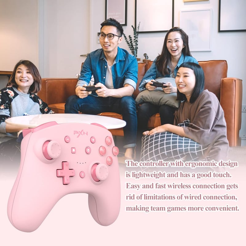 PXN 9607X Vezeték Nélküli Switch Pro Kontroller - Nintendo Switch/Lite/OLED/Steam Kompatibilis, 6-Tengelyes Giroszkóp, Rezgés, Turbo, NFC, R