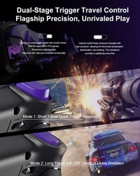 PXN P5 8K Vezeték Nélküli Kontroller - 2.4G, 8K-Chip, 2000Hz, Kapacitív Joystick, Hall-Trigger, Turbó és Makró Funkció PC/Switch/Steam Deck/ 7