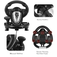 PXN V3 PRO Gaming Kormány Pedálokkal, 180° Vibráció, PC/PS3/PS4/Xbox/Switch 8